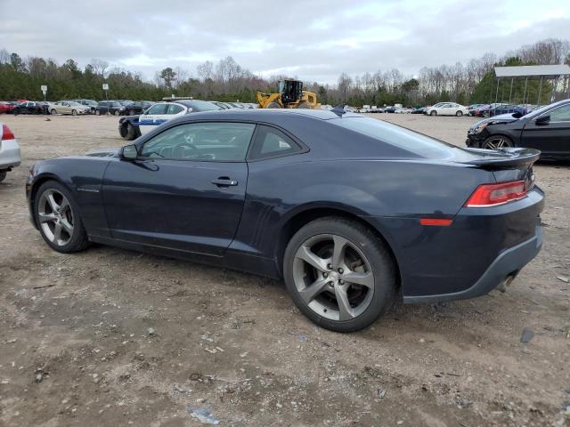 2G1FB1E3XE9225044 - 2014 CHEVROLET CAMARO LT BLUE photo 2