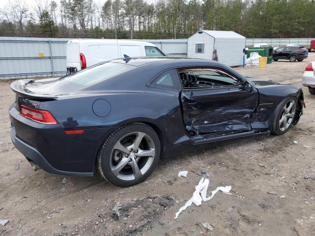 2G1FB1E3XE9225044 - 2014 CHEVROLET CAMARO LT BLUE photo 3