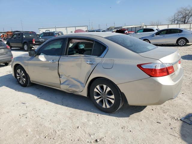 1HGCR2F3XDA184283 - 2013 HONDA ACCORD LX GOLD photo 2