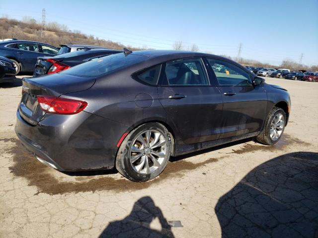 1C3CCCBG9FN614237 - 2015 CHRYSLER 200 S GRAY photo 3