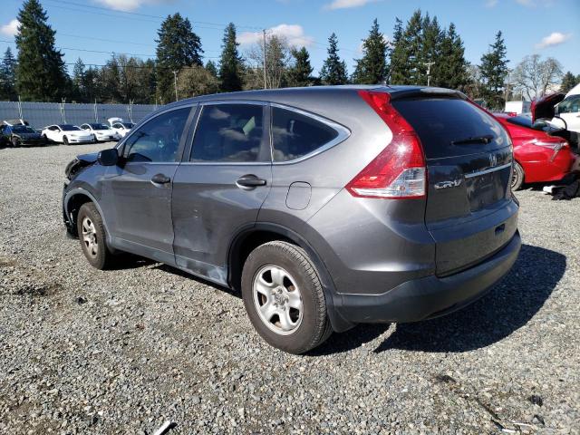 2HKRM4H35DH657578 - 2013 HONDA CR-V LX GRAY photo 2