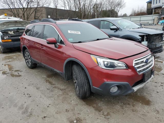 4S4BSENC6H3282153 - 2017 SUBARU OUTBACK 3.6R LIMITED RED photo 4