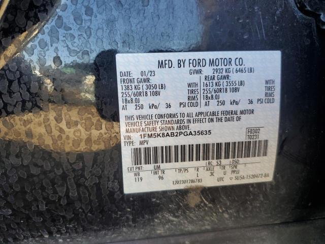 1FM5K8AB2PGA35635 - 2023 FORD EXPLORER POLICE INTERCEPTOR 黑色 照片 14