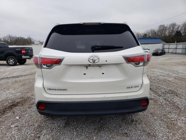 5TDJKRFH4GS339741 - 2016 TOYOTA HIGHLANDER XLE WHITE photo 6