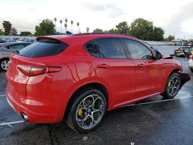 ZASPAKBN0L7C76424 - 2020 ALFA ROMEO STELVIO TI 红色 照片 3