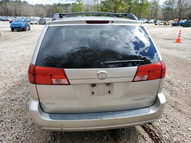 5TDZA23C14S185278 - 2004 TOYOTA SIENNA CE GOLD photo 6