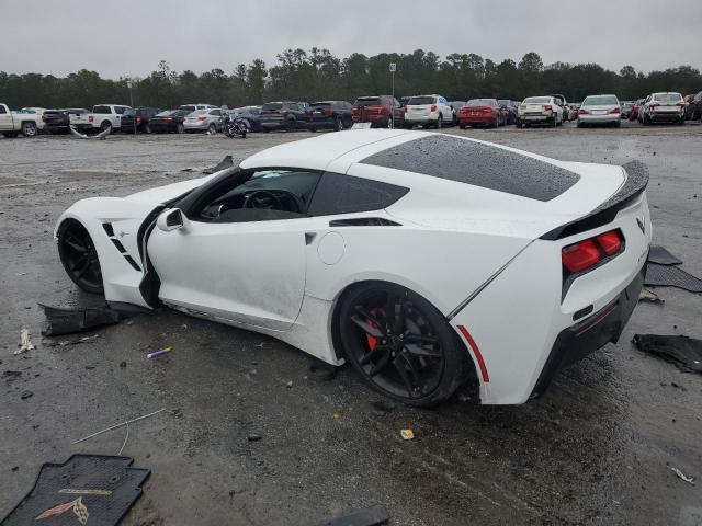 1G1YB2D75K5120732 - 2019 CHEVROLET CORVETTE STINGRAY 1LT WHITE photo 2