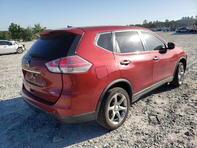 KNMAT2MV0GP688970 - 2016 NISSAN ROGUE S RED photo 4