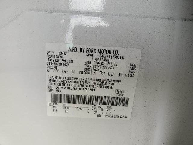 2LMPJ6LR5HBL31384 - 2017 LINCOLN MKX RESERVE Ağ foto 14