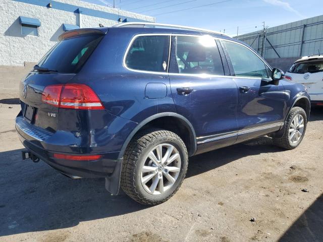 WVGEF9BP7ED010345 - 2014 VOLKSWAGEN TOUAREG V6 BLUE photo 3