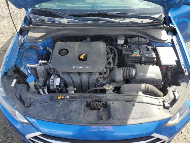 KMHD84LF3HU139041 - 2017 HYUNDAI ELANTRA SE BLUE photo 11