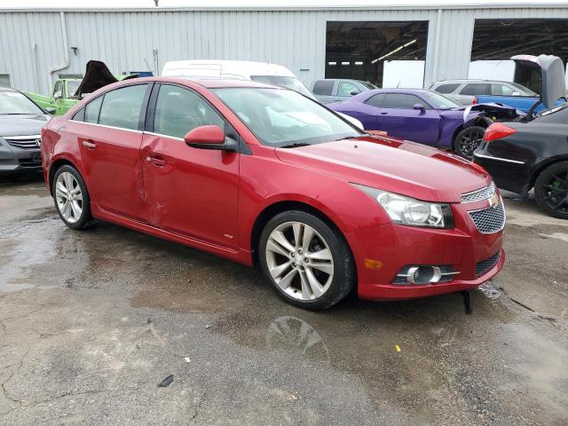 1G1PH5SC1C7390624 - 2012 CHEVROLET CRUZE LTZ RED photo 4