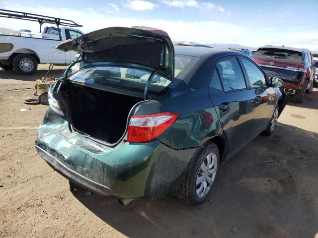 5YFBURHE1FP342699 - 2015 TOYOTA COROLLA L GREEN photo 3