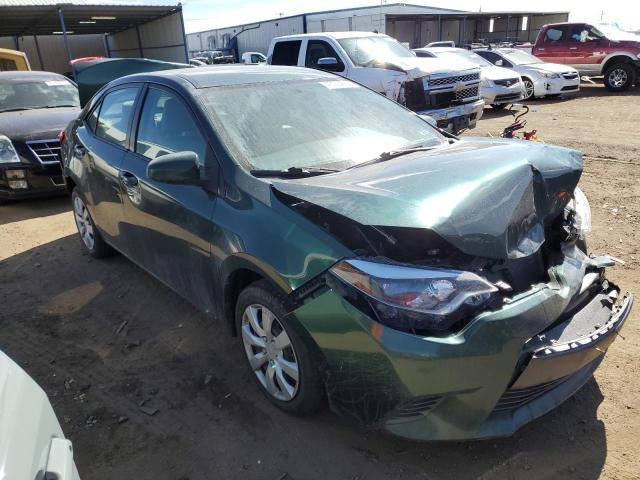 5YFBURHE1FP342699 - 2015 TOYOTA COROLLA L GREEN photo 4