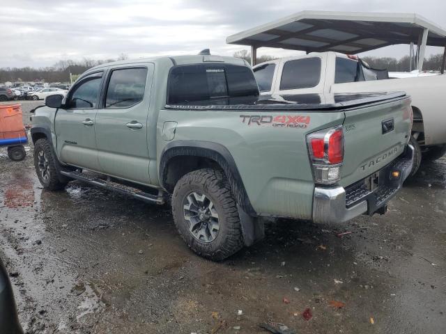 3TMCZ5AN7NM461355 - 2022 TOYOTA TACOMA DOUBLE CAB GRAY photo 2