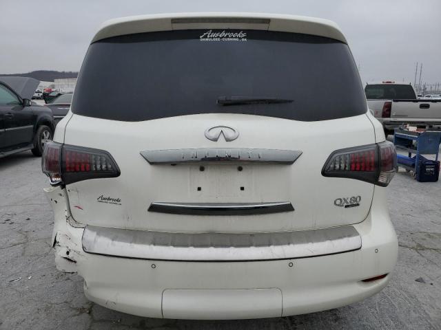 JN8AZ2NE0F9085442 - 2015 INFINITI QX80 WHITE photo 6