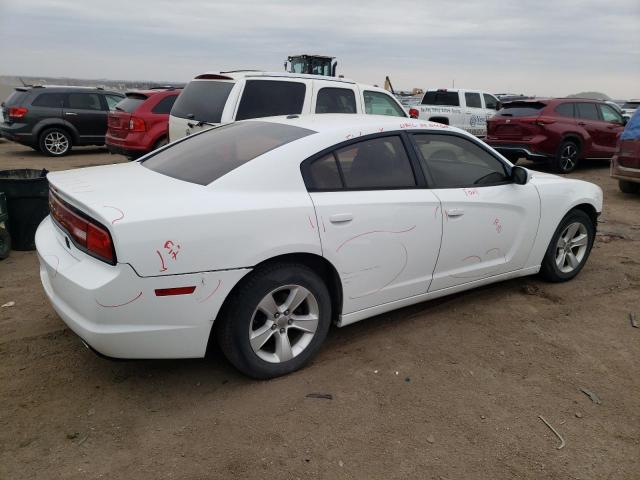 2C3CDXBG4DH701649 - 2013 DODGE CHARGER SE WHITE photo 3