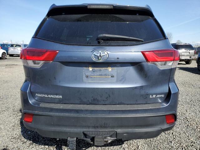 5TDBZRFH1JS803429 - 2018 TOYOTA HIGHLANDER LE BLUE photo 6