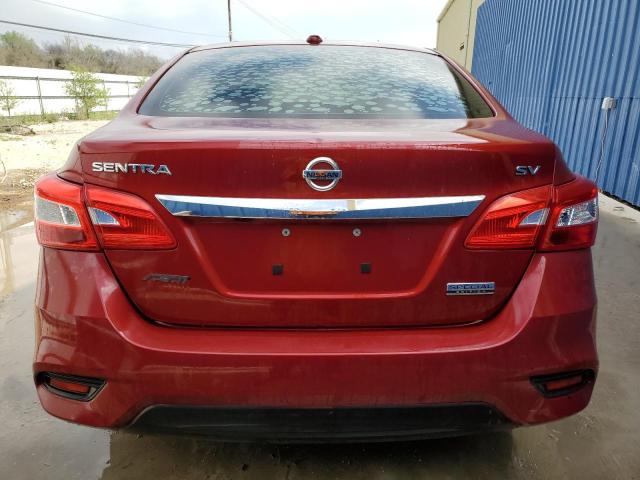 3N1AB7APXKY447949 - 2019 NISSAN SENTRA S BURGUNDY photo 6