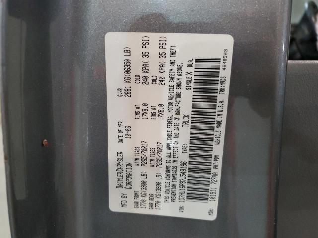 1D7HU16P87J549196 - 2007 DODGE RAM 1500 L ST GRAY photo 12