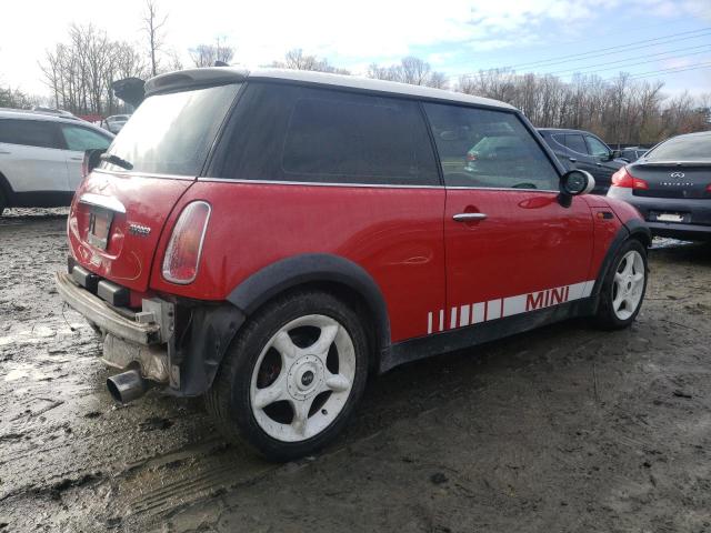 WMWRC33433TJ50876 - 2003 MINI COOPER RED photo 3