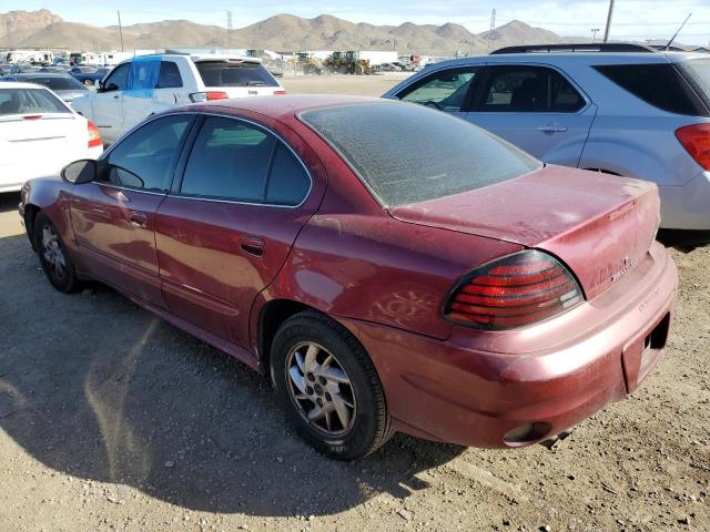 1G2NE52F35M216001 - 2005 PONTIAC GRAND AM SE MAROON photo 2