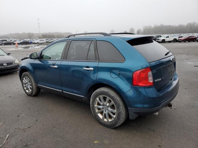 2FMDK3JC0BBA25094 - 2011 FORD EDGE SEL TEAL photo 2