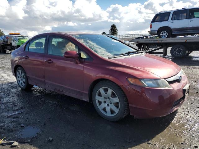 2HGFA15528H500168 - 2008 HONDA CIVIC LX RED photo 4