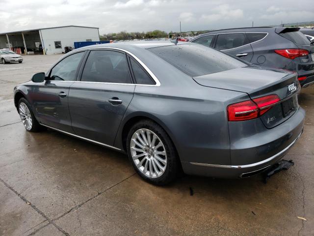 WAU3GAFD6FN023672 - 2015 AUDI A8 L QUATTRO GRAY photo 2