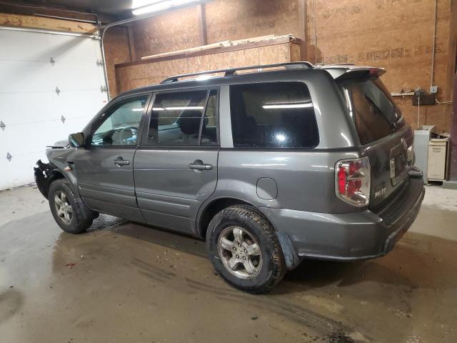 2HKYF18627H522416 - 2007 HONDA PILOT EXL GRAY photo 2