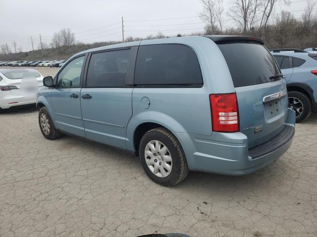 2A8HR44H08R134940 - 2008 CHRYSLER TOWN & COU LX BLUE photo 2