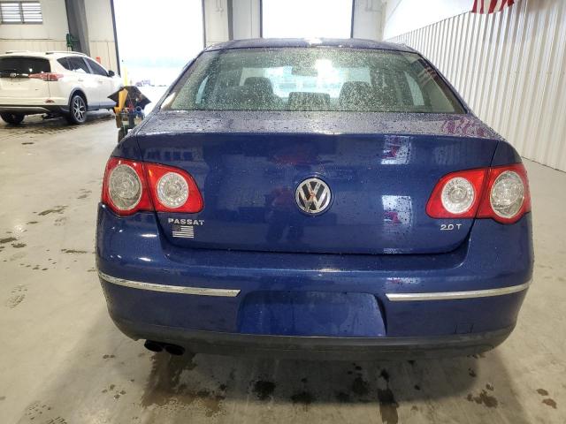 WVWJK73C98E107267 - 2008 VOLKSWAGEN PASSAT TURBO BLUE photo 6