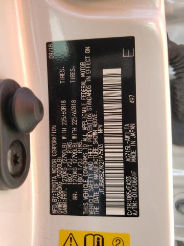 JTJBARBZ7K2197503 - 2019 LEXUS NX 300 BASE თეთრი ფოტო 13