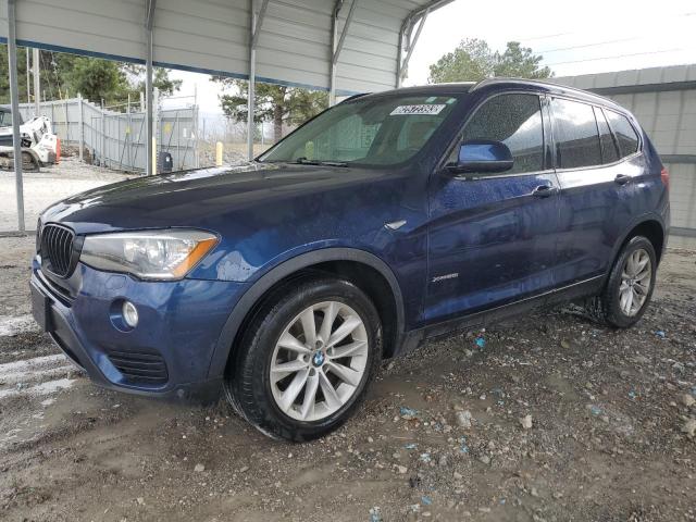 5UXWX9C5XH0T01810 - 2017 BMW X3 XDRIVE28I BLUE photo 1