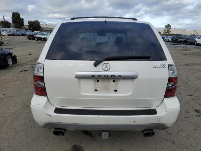 2HNYD18276H530287 - 2006 ACURA MDX WHITE photo 6