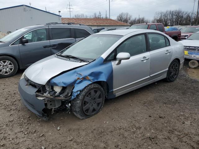 1HGFA16508L014654 - 2008 HONDA CIVIC LX SILVER photo 1