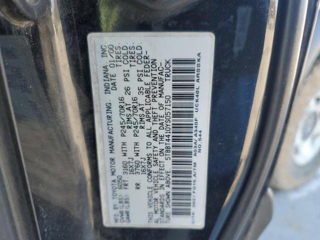 5TBBT4410YS057150 - 2000 TOYOTA TUNDRA ACCESS CAB შავი ფოტო 12