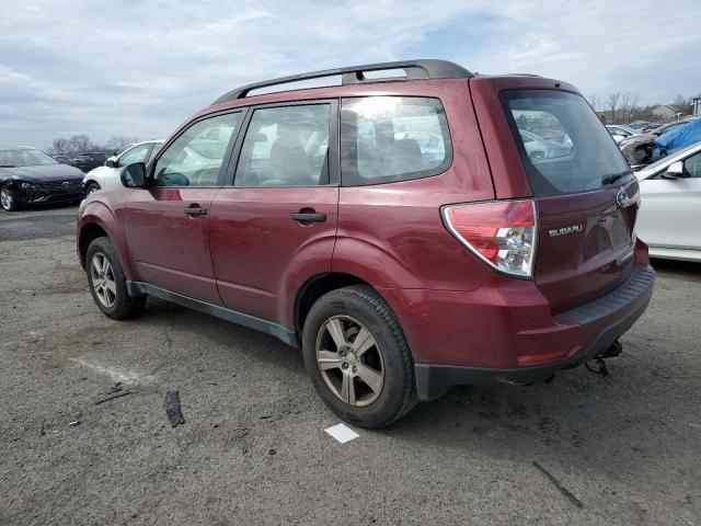 JF2SHABCXBH732463 - 2011 SUBARU FORESTER 2.5X RED photo 2