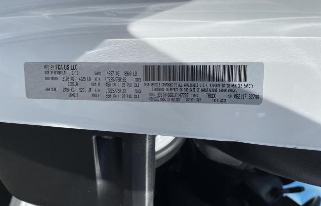 3C6TRVDG6JE147737 - 2018 RAM PROMASTER 2500 HIGH أبيض صورة 10