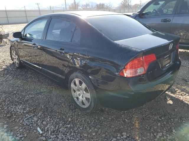 1HGFA16568L062272 - 2008 HONDA CIVIC LX BLACK photo 2