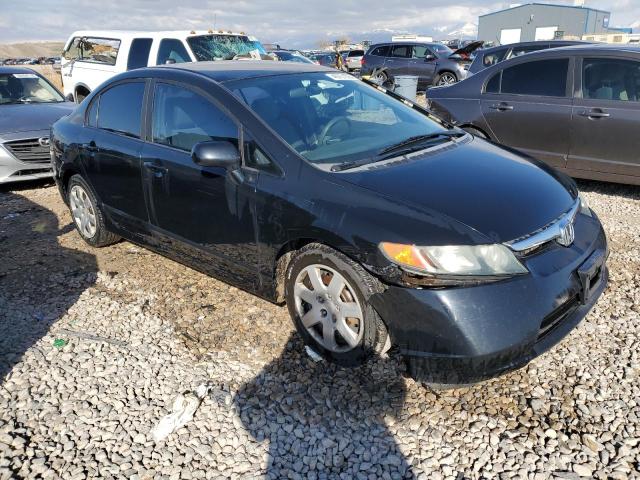 1HGFA16568L062272 - 2008 HONDA CIVIC LX BLACK photo 4