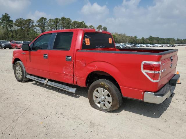 1FTEW1C85AKE58487 - 2010 FORD F150 SUPERCREW RED photo 2