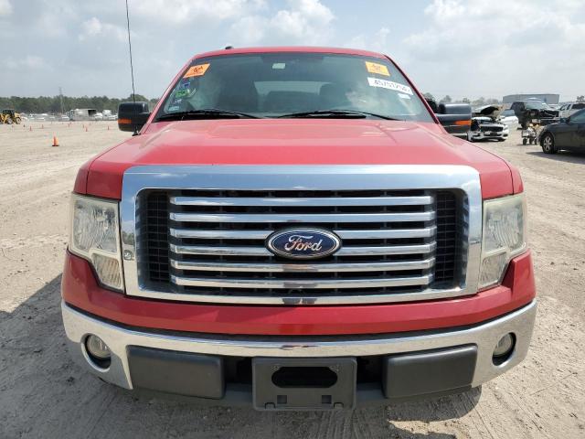 1FTEW1C85AKE58487 - 2010 FORD F150 SUPERCREW RED photo 5