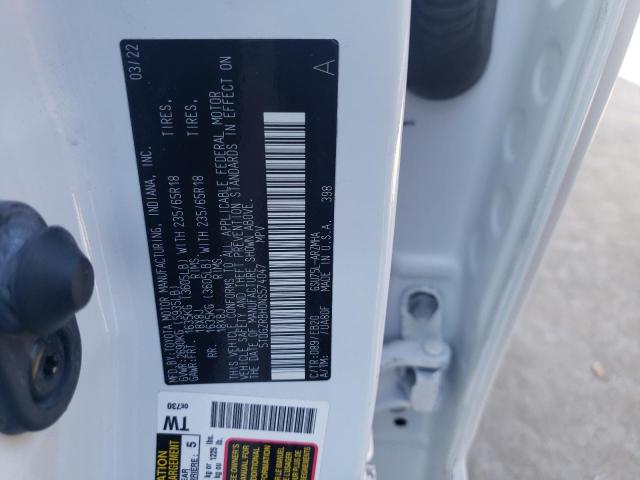 5TDGZRBH0NS574047 - 2022 TOYOTA HIGHLANDER XLE WHITE photo 13