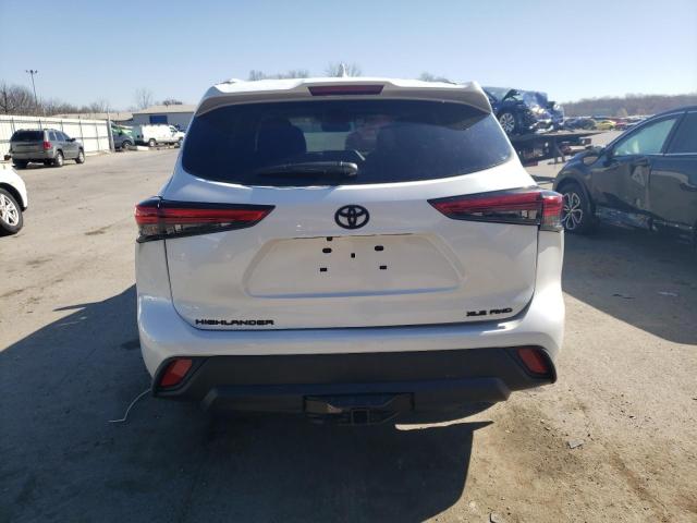 5TDGZRBH0NS574047 - 2022 TOYOTA HIGHLANDER XLE WHITE photo 6