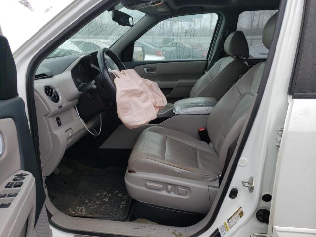 5FNYF3H58FB006478 - 2015 HONDA PILOT EXL WHITE photo 7