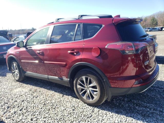 JTMRJREV4JD237162 - 2018 TOYOTA RAV4 HV LE RED photo 2