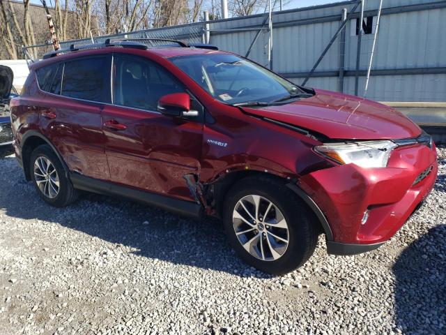 JTMRJREV4JD237162 - 2018 TOYOTA RAV4 HV LE RED photo 4