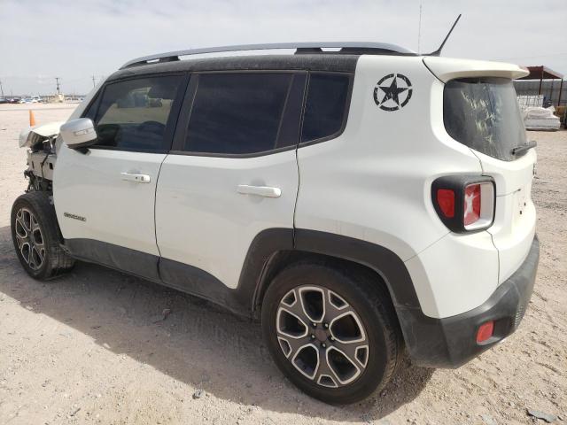 ZACCJADB9HPF93889 - 2017 JEEP RENEGADE LIMITED WHITE photo 2