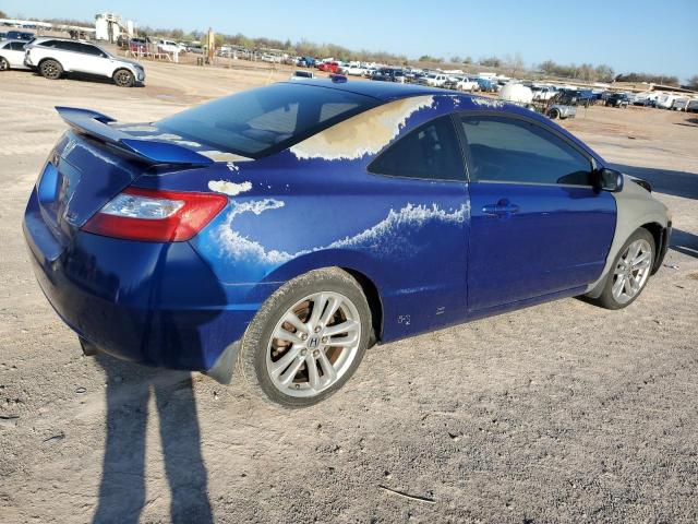 2HGFG21548H704741 - 2008 HONDA CIVIC SI BLUE photo 3